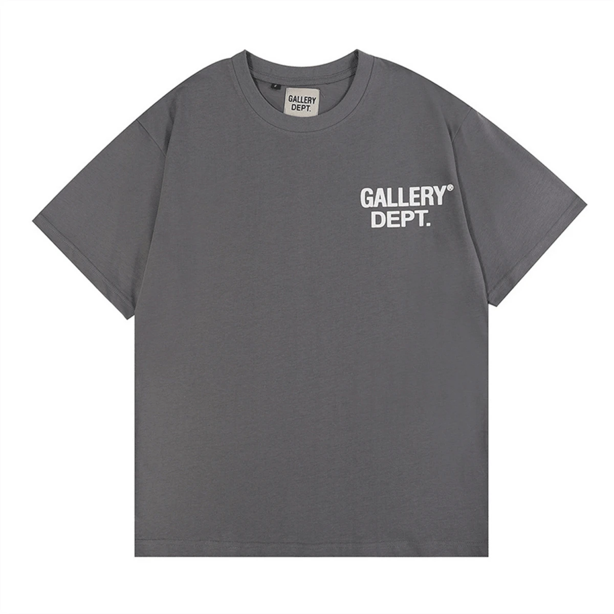 Creative Studio Graphic Tee Unisex Oversized T-Shirt Casual Streetwear Crew Neck Short Sleeve Loose Fit EST.2026 - 灰色 - 查看 1