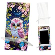 1件套钻石画手机支架套装，以仙女、蝴蝶、猫头鹰为主题设计，饰以圆形水晶宝石，多功能手机支架兼镜子，创意DIY手工礼品套装 - 查看 15