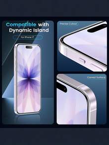 4 片装，兼容 17 Pro Max/17 Air/16 Pro Max/16E/16 Plus/15 Pro Max/14/13/12/11 Pro Max/X/XR/XS Max，防指纹，9H 硬度，防震，完美兼容手机壳，高透明度，保护壳 - 無色 - 查看 2
