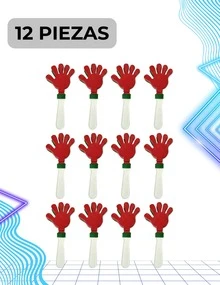 12-Piece Clapping Hand Rattle Kit (Hand Rattle), A Classic Cheerleading Accessory - 查看 3