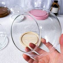 1 mái vòm thủy tinh trong suốt kèm đế gỗ tự nhiên, thích hợp để trưng bày cây cảnh, bộ sưu tập và tạo tiểu cảnh. Mái vòm thủy tinh/vỏ trang trí/vật trang trí chống bụi, thích hợp để trang trí bàn trong phòng khách và phòng ngủ, với thiết kế thẩm mỹ theo phong cách Scandinavia. - Nhiều màu - Xem 9