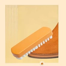 1 Piece Rubber Brush - Eraser Cleaning Brush - Cleaning Brush For Suede-Like Fabric Silicone Shoes - Plush Surface - Bristle Brush For Fur-Like Leather Shoes - Compact And Durable - Suitable For All Seasons - A - View 2