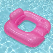 Pearlescent Square Floating Mattress, Summer Floating Pool Seat, Inflatable Boat - Multicolor - View 9