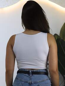 Women Tank Tops & Camis - Black and White - View 7