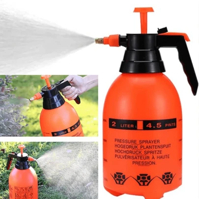 High Pressure Manual Sprayer Suitable For Car Washing And Gardening Watering - Durable ABS Plastic, Adjustable Atomization Flow, Copper Nozzle, Suitable For Plant Care And Outdoor Use, Gardening Watering Tool | Transparent Body | Precise Spraying