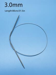 80cm Stainless Steel Circular Knitting Needles, Smooth Metal Knitting Rods, 2.0-6.0mm Multiple Sizes Available, DIY Hand Knitting Tools, Suitable For Knitting Enthusiasts, Can Knit Sweaters, Shawls, Hats, Blankets, Cardigans And Other Warm Garments - Circular Stainless Steel Sweater Needles - View 14