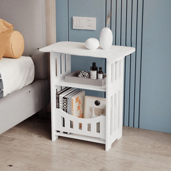 1pc Mini Square Side Table, Creative Minimalist Design, Suitable For Living Room, Small Apartment, Nordic Style Coffee/Bedside Table