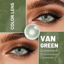 Lalens Van Gem 1-Year Disposable 2pcs/Pack 14.2mm Fashionable Lenses, Festive Styles - Van Gem - View 4