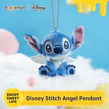 1 búp bê nhồi bông Stitch chính hãng của Disney có cánh thiên thần, mặt dây chuyền hình búp bê Stitch, búp bê an ủi cho trẻ em, đồ trang trí nhà cửa, quà tặng ngày lễ - Màu xanh lam - Xem 5