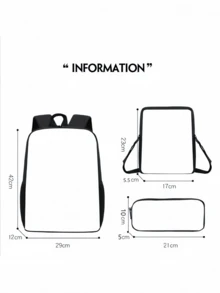 Cartoon K-Po-P De-Mon H-Unt-Ers Child School Backpack With Shoulder Bag Pencil Bag For Kindergarten,Light Weight Child Bags - Multicolor - View 5