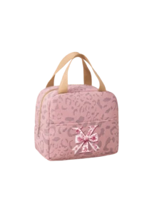 女士/女孩个性化字母午餐包，可爱蝴蝶结字母保温午餐手提包，防漏密封，保温保暖，柔软大容量，可重复使用。适用于办公室、学校、野餐、海滩、教室等场合，可用作收纳包、女士午餐包、学习用品包，是生日、返校、情人节、圣诞节、母亲节的理想礼物，日常使用防水保冷包，户外野餐包，女士午餐包，学习用品，露营必备。 - 彩色 - 查看 35