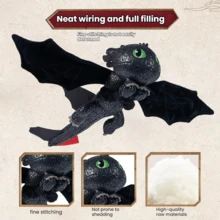 Spin Master How To Train Your Dragon Toothless Gronckle Deadly Nadder Action Figure Plush Doll, Birthday Gift For Boys And Girls, Blind Box - Multicolor - View 3