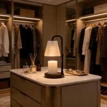 QUIGO Candle Warmer Lamp With Timer Electric Wax Warmer For Scented Wax Melt Warmer Melter For Jar Candles Touch And Remote Control Dimmable Ajustable Height Gifts For Women 1 Bulbs, Frossted Glass - 查看 5