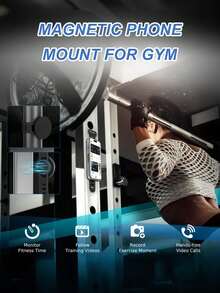 360° Adjustable Silicone Wristband Magnetic Phone Holder, Compatible With MagSafe, Fits 0.8"-2.4" Handles, Suitable For Cycling, Running, Driving, Live Streaming And Home Fitness - Wrist Phone Holder - View 6