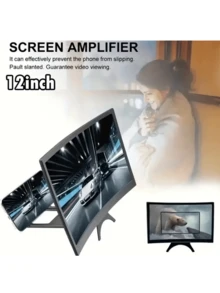 Blue Phone Screen Magnifier Screen Magnifier Stand A Portable Display Magnifier For Smartphones Featuring Blue Light Protection For Eye Care With A High-Definition Curved Stand Suitable For All Smartphones High-Quality Curved Screen Spring Gift - Multicolor - View 4