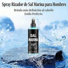 Spray de Sal Marina para Peinar y Dar Textura al Cabello - un Spray de Ondas de Playa de Fijación Fuerte Adecuado para Rizos Gruesos, Cabello Surf y Tipos de Cabello Comunes - Spray para el Cabello de Playa Sin Calor y Sin Alcohol, Cuidado del Cabello Surf, Textura Natural, Potenciador de Rizos - Negro - Ver 10
