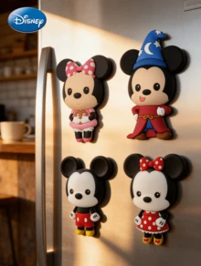 Monogram 1 Nam châm tủ lạnh 3D bằng xốp chống thấm nước và chống gỉ hình Mickey & Minnie chính hãng Disney, hình cặp đôi dễ thương dùng để trang trí văn phòng, xe hơi, nhà cửa, quà lưu niệm Disneyland. - 1 cái - Xem 1