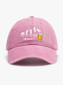 A Retro Washed Hat Hats For Men Hatsfor Women, All-Season Spring SummerAutumn Winter Wearable AdjustableStrap Suitable For Valentine's DayWeddings Christmas School SeasonFather's Day Outdoor Sports Travel SunProtection Essential Gifts For Men &Women Niche Customizable Trucker HatAvailable In Black Pink Purple YellowCasual Headwear - One Size - View 8