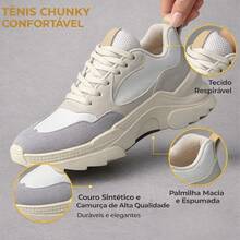 Women's Modern Platform Sneakers, Comfortable For Everyday Casual Wear, Stylish, Vacation, Lace-Up, Party, Office, Outdoor - 白色/自然色 - 查看 5