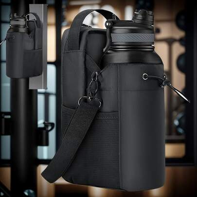 Magnetic Water Bottle Bag, Unisex, Magnetic Fitness Bag With Shoulder Strap, Thirst-Quenching Magnetic Water Bottle Holder, Suitable For Travel, Camping, Hiking, Sports