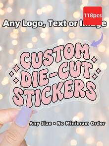 1-240pcs Customized Cut Stickers, Customized Pattern Labels, Customized Transparent Stickers, Customized Logo Stickers, Personalized Stickers, Business Stickers, Mailing Labels, Waterproof And Sunscreen Stickers, Multi-Size Stickers, Suitable For Home, Party, Wedding, Business Events, Unique High-Quality Multicolor Customizable Shapes, Ideal Gifts For Friends, Family, Teachers, Colleagues, Suitable For Daily Use, Back To School, Summer Camp, Holiday Celebrations - Multicolor 1 - View 59