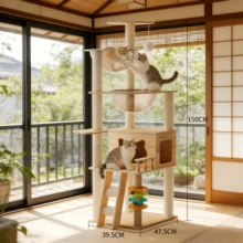 Cat Trees & Condos - Wood Color - View 4