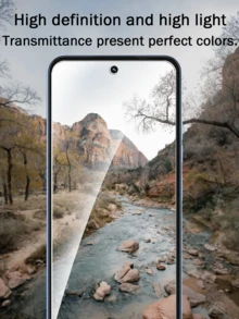 防震钢化玻璃手机屏幕保护膜 5 片装，兼容多种型号，高清钢化玻璃膜，9H 硬度，兼容手机壳，易于安装，防刮花，无气泡，全覆盖，春季礼物 - 無色 - 查看 10