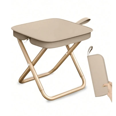 Silla plegable ligera y versatil para picnics alaire libre camping, ideal como taburete deonpesca y asiento de viaje, perfecta para equipode pesca