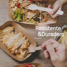 200 piezas Cubiertos de madera, utensilios desechables para fiestas, ideales para fiestas de cumpleaños, bodas, días festivos, Día de la Madre - Blanco - Ver 5