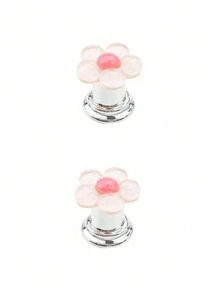 Bộ 1/4 tay cầm xả bồn cầu hình hoa hoạt hình, nút xả bồn cầu hình hoa, nút xả bồn cầu, dụng cụ nhấn nút xả bồn cầu, tay cầm tủ ngăn kéo hình hoa sáng tạo - Dễ nhấn, phụ kiện phòng tắm thời trang, cảm giác sang trọng, phù hợp với móng tay dài. - Nhiều màu - Xem 18