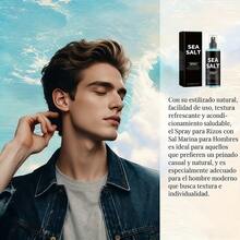 Spray de Sal Marina para Peinar y Dar Textura al Cabello - un Spray de Ondas de Playa de Fijación Fuerte Adecuado para Rizos Gruesos, Cabello Surf y Tipos de Cabello Comunes - Spray para el Cabello de Playa Sin Calor y Sin Alcohol, Cuidado del Cabello Surf, Textura Natural, Potenciador de Rizos - Negro - Ver 9