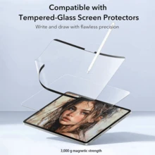 2pcs Reusable Magnetic Paper Screen Protector, Washable, Compatible With 11th/10th/9th/8th/7th/6th/5th/2025 Air/2024 Air/2024 Pro/2022 Pro/2021 Pro/2020 Pro/2018 Pro/Mini6/Mini5/Mini4/Air5/Air4/Air3 (10.2 Inch/11 Inch/10.9 Inch/8.3 Inch/12.9 Inch/9.7 Inch/10.5 Inch/13 Inch), Anti-Scratch, Ultra-Clear, Compatible With Apple Pencil, Anti-Glare Sensitive Touch, Office/Drawing, Air8 2026/ Air13 2026/ 12th 2026 - 2pcs - View 9