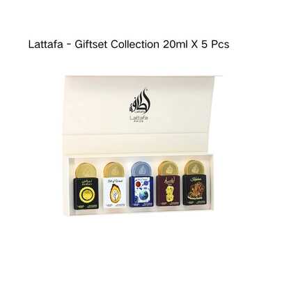  Lattafa - Giftset Collection 20ml X 5 Pcs  (Nebras, Kashan, Art Of Wood, Art Of Universe & Ansaam Gold)