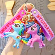 MY LITTLE PONY 1pc Rainbow Keychain - Cute Cartoon Character Plastic Pendant, Bag Accessory, Suitable For Halloween, Christmas, Birthday Gifts Kawaii Vacation Essentials Bag Accessories Bag Charm Accessories Charms For Bag Teacher Gifts - Multicolor - View 5