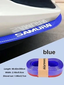 98.42 Inch Universal Carbon Fiber Texture Rubber Bumper Guard, Anti-Scratch Anti-Collision, Self-Adhesive Easy Installation, Suitable For Front Lip, Side Skirt, Rear Diffuser, Applicable To Sedans, SUVs, Sports Cars - Front Lip Bumper Strip - View 12