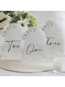 Bộ 5/10/15/20 chiếc bảng số bàn hình vòm 5"x7" kèm chân đế, màu vàng đồng, món quà tuyệt vời nhất cho tiệc cưới, tiệc tùng, nhà hàng, trang trí đám cưới, trang trí nhà cửa, trang trí phòng, quà tặng tiệc, tiệc cô dâu, trang trí sinh nhật tốt nghiệp. - Xem 1