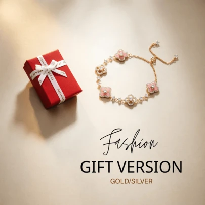 This Wealthy Lady Style All-Diamond Four-Leaf Clover Zirconia Bracelet Is A New 2025 Electroplated Bestselling Niche Item, Exuding A Luxurious And Refined Aura. It Is Glamorous And Alluring, Suitable For Wearing On Dates, Banquets, And Formal Dinners, Also Making An Excellent Gift. As The Most Fashionable High-End Jewelry, It Gives A Gentle And Sweet Feeling, Bringing A Sense Of Joy And Fulfillment.