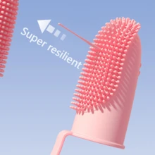 1支宠物双指清洁牙刷，犬猫宠物用品，牙齿清洁指套，宠物口腔清洁工具及配件 - 查看 4