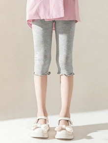 1/4 Pairs Children's Base Pants For Spring And Summer, Girls' Summer Thin Cropped Pants, Small Lace Princess Pants, Tight Pants, Paired With Skirts And Baby Elastic Knitted Pants - Multicolor - View 8