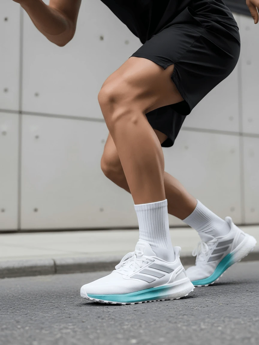 Giày chạy bộ cổ thấp adidas PUREBOOST 5 với lớp đệm êm ái, chống trượt và bền bỉ, đàn hồi tốt và trọng lượng nhẹ, phù hợp cho cả nam và nữ. - Trắng/Xanh lá cây - Xem 1
