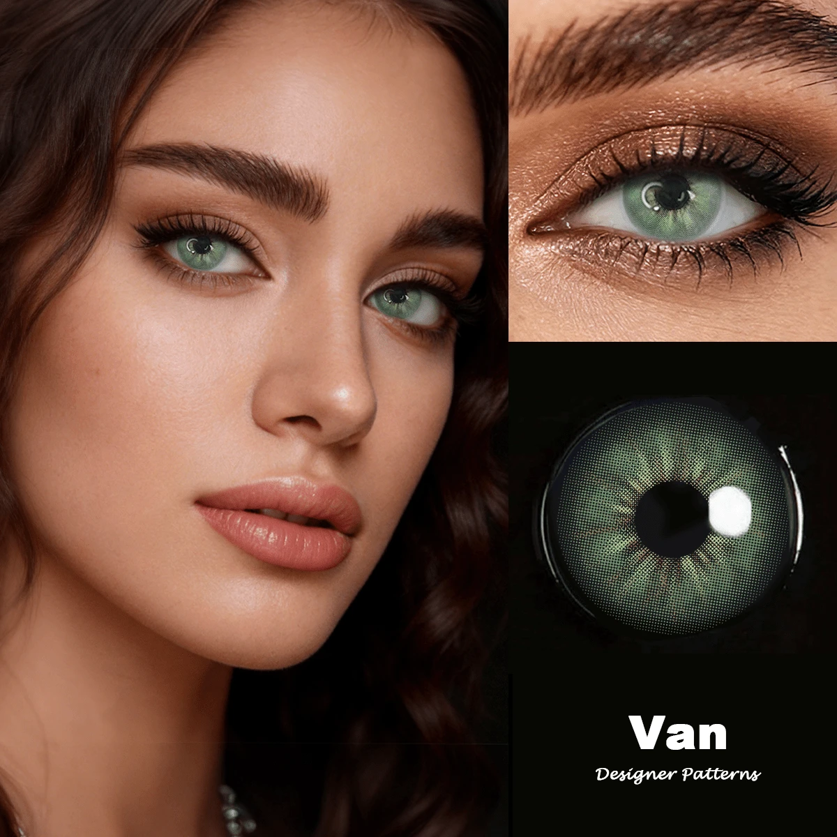 Lalens Van Gem 1-Year Disposable 2pcs/Pack 14.2mm Fashionable Lenses, Festive Styles