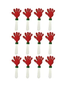 12-Piece Clapping Hand Rattle Kit (Hand Rattle), A Classic Cheerleading Accessory - 查看 4