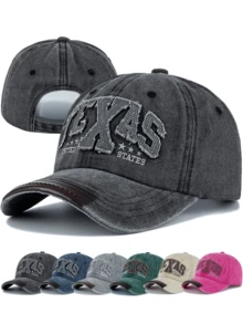 JZML 1pc Unisex Texas Letter Embroidered Baseball Cap - A - View 2