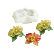 1pc Phalaenopsis Silicone Mold, DIY Candle, Aromatherapy Plaster, Epoxy Resin Multi-Purpose Mold, Easy To Demold, Reusable, Plaster Ornaments, Modern Home Mold, Holiday Gifts, Birthday Anniversary - 1pc Flower Silicone Mold - View 6