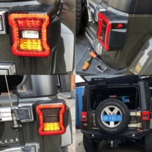 For JK 2007-2018 LED Tail Light Taillight Assembly Rear Lamps Brake Reverse Light Daytime Running Lights 2pcs - 2pcs - View 5