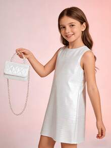 Nuevo bolso bandolera pequeño para niñas, regalo de vacaciones, bolso de moda, bolso de princesa, monedero para niñas, bolso cuadrado pequeño - Unitalla - Ver 10