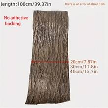 可定制软橡胶仿真树皮 - 采用柔韧橡胶制成，尺寸可定制，非常适合覆盖管道、柱子和墙面装饰，纹理逼真。 - 咖啡棕 - 查看 4