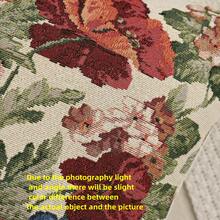 1 chiếc vỏ gối trang trí kiểu Baroque Jacquard có tua rua, gối trang trí đám cưới, vỏ gối tựa lưng có tua rua, thích hợp cho phòng ngủ, phòng khách, ghế sofa, gối tựa đầu giường, vỏ gối mềm mại họa tiết hoa mùa xuân hè kiểu nông trại, màu đỏ, trang trí đám cưới. - Nhiều màu - Xem 5