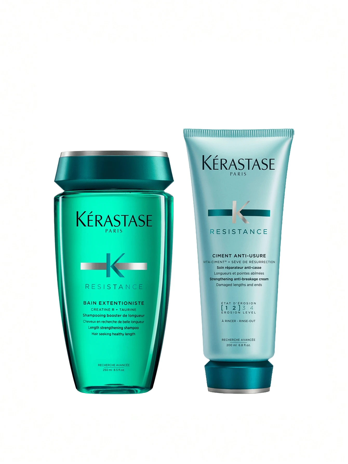 [Bundle] Resistance Bain Extentioniste Shampoo 250 Ml + Ciment Anti Usure Anti-Breakage Cream 200 Ml - Resistance - View 1