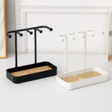 1pc Jewelry Display Stand Suitable For Home And Business Use. This Is A Jewelry Stand That Can Hold Necklaces, Rings, Earrings, Hair Accessories And Other Decorations. It Is A Refined And Functional Jewelry And Accessory Display Stand. - White - View 2